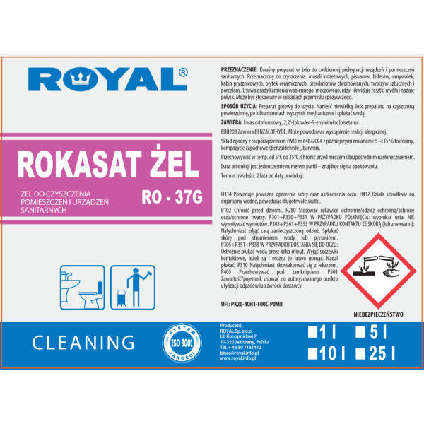 Etykieta produktu